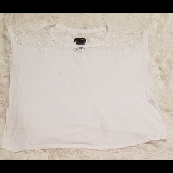 White Beaded Shirt Size XXL - Picture 2 of 5